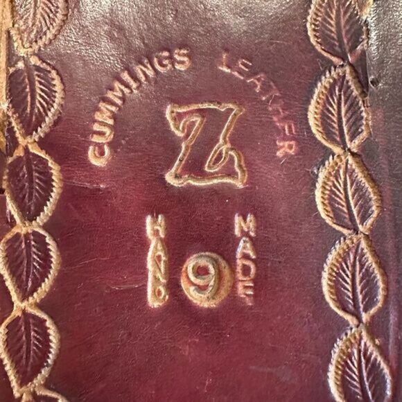 NWOB Brown Leather Handmade Flip Flops‎ sz 9 - Picture 9 of 10